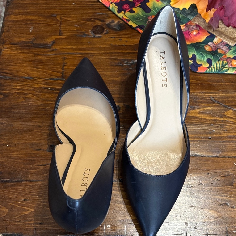 Talbots Black Pointed Toe Heels